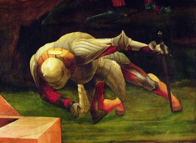 (dettaglio) Soldato caduto dalla scena della resurrezione di Cristo dall